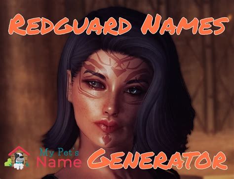 teslore what kind of names are redguards inspired by
